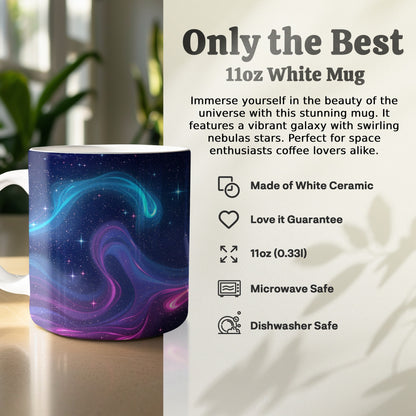 Stunning Vibrant Galaxy Swirling Nebulas Mug product