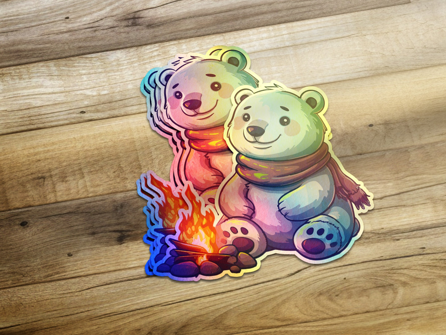 Adorable Cartoon Bears by Campfire Sticker product
