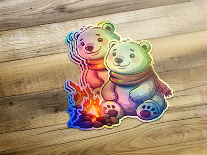Adorable Cartoon Bears by Campfire Sticker product