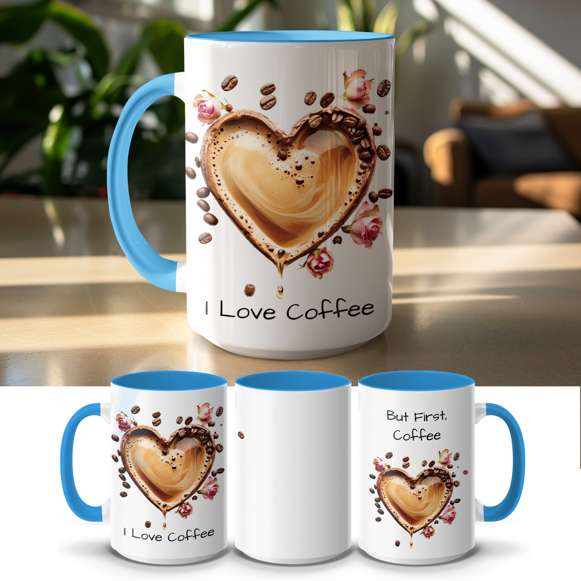 I Love Coffee Heart Design Mug Perfect Coffee Lover product
