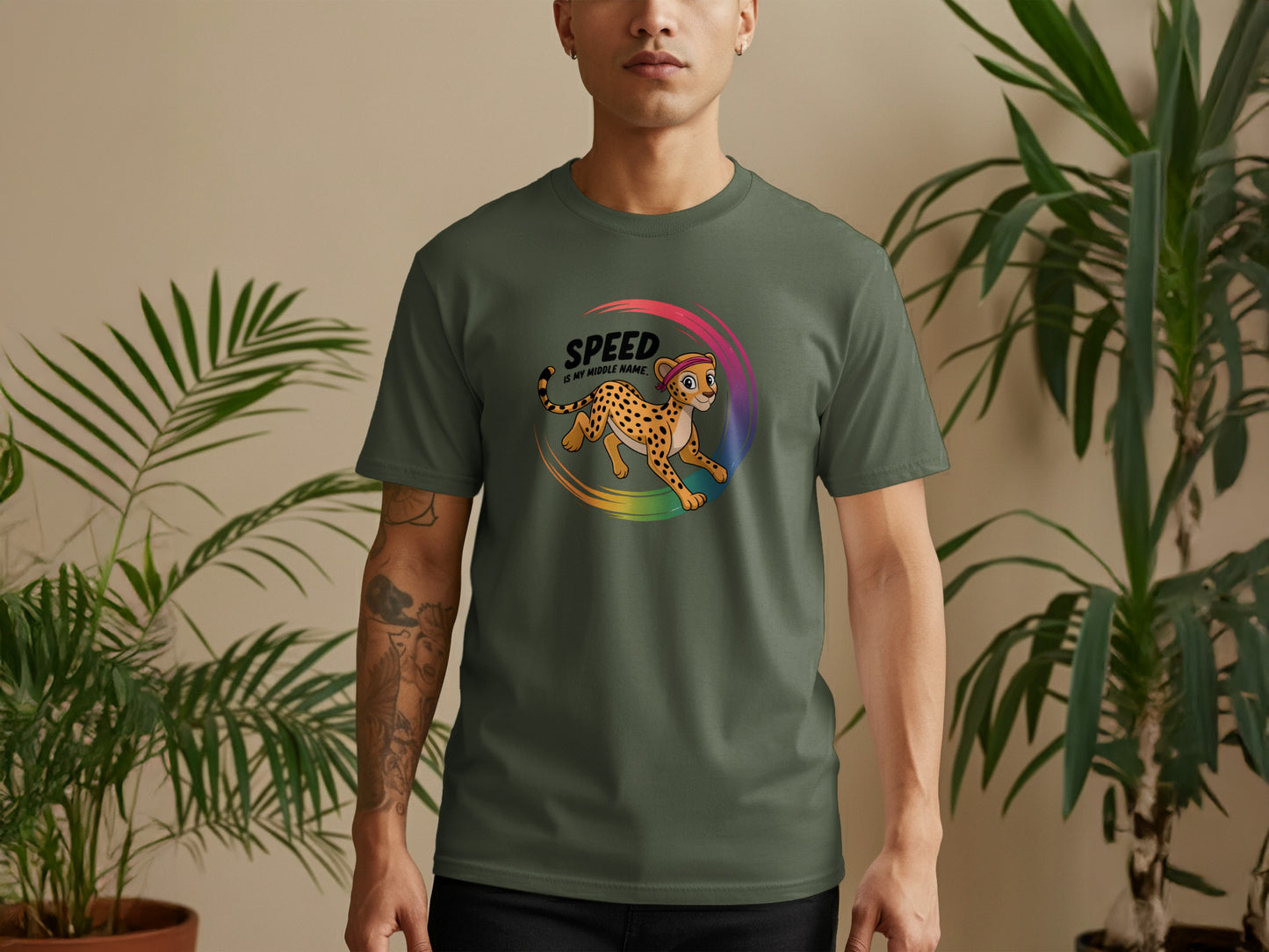 Speed Cheetah Graphic Tee T-shirt product type