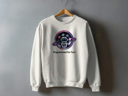 Programmed For Fun Robot Graphic Sweatshirt product