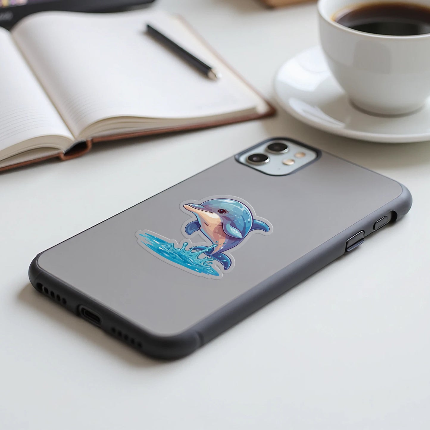 Cartoon Dolphin Design Printed Phone Case product type