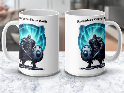Viking Remembers Every Battle My Blade 11oz & 15oz Digital Mug Wraps