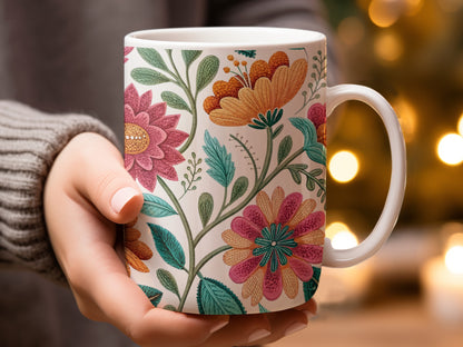 Beautiful Floral Pattern Coffee Mug product