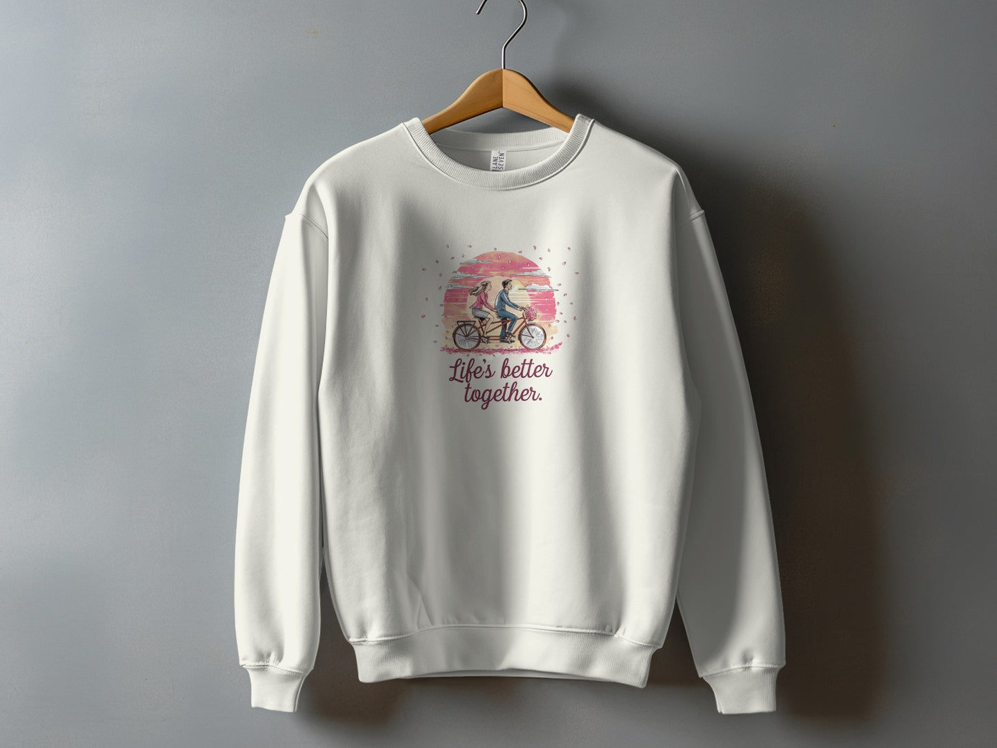 Life's Better Together Bike Ride Graphic Sweatshirt product type