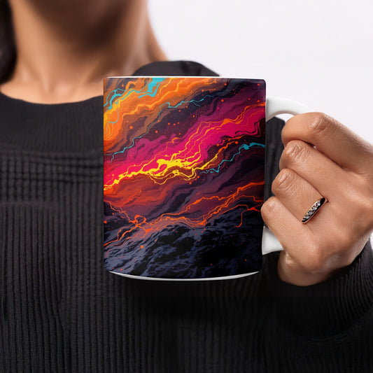 Vibrant Abstract Multicolor Design Coffee Mug product