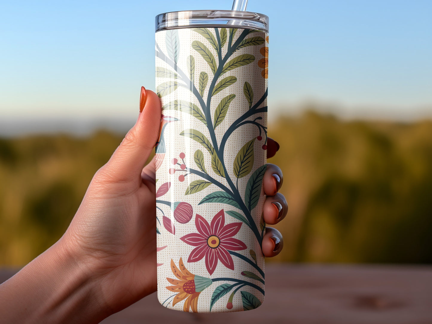 Floral Patterned Hand Held Drinkware product
