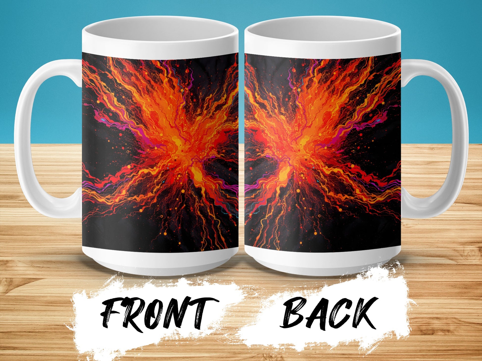 Vibrant Explosion Design Coffee Mug product