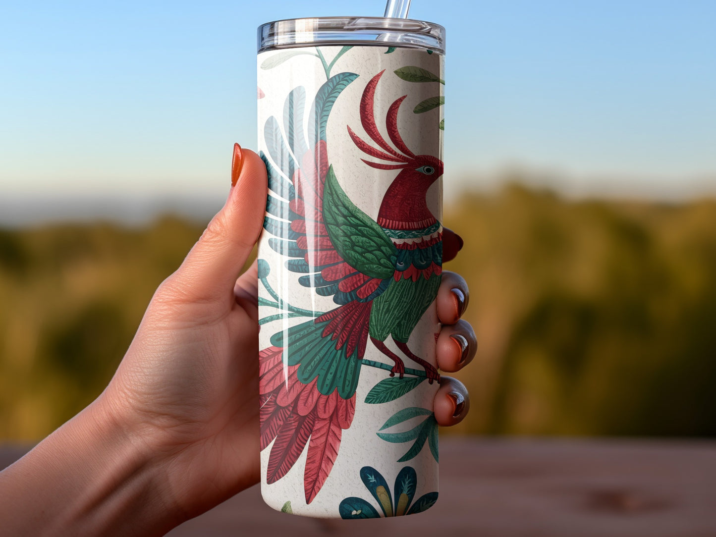 Exotic Bird Themed Tall Insulated Drinkware product