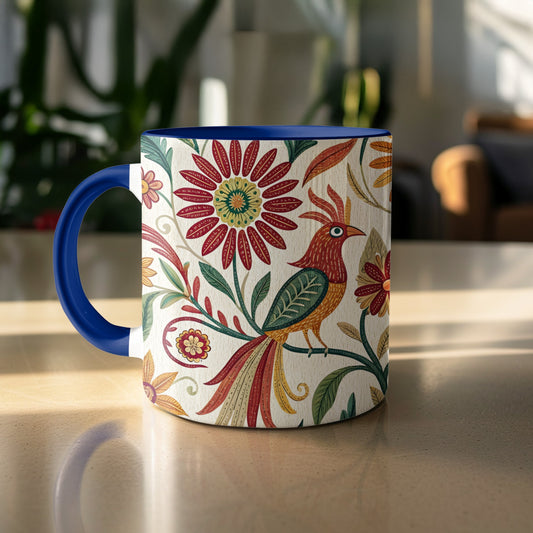 Colorful Floral Pattern Decorative Mug product