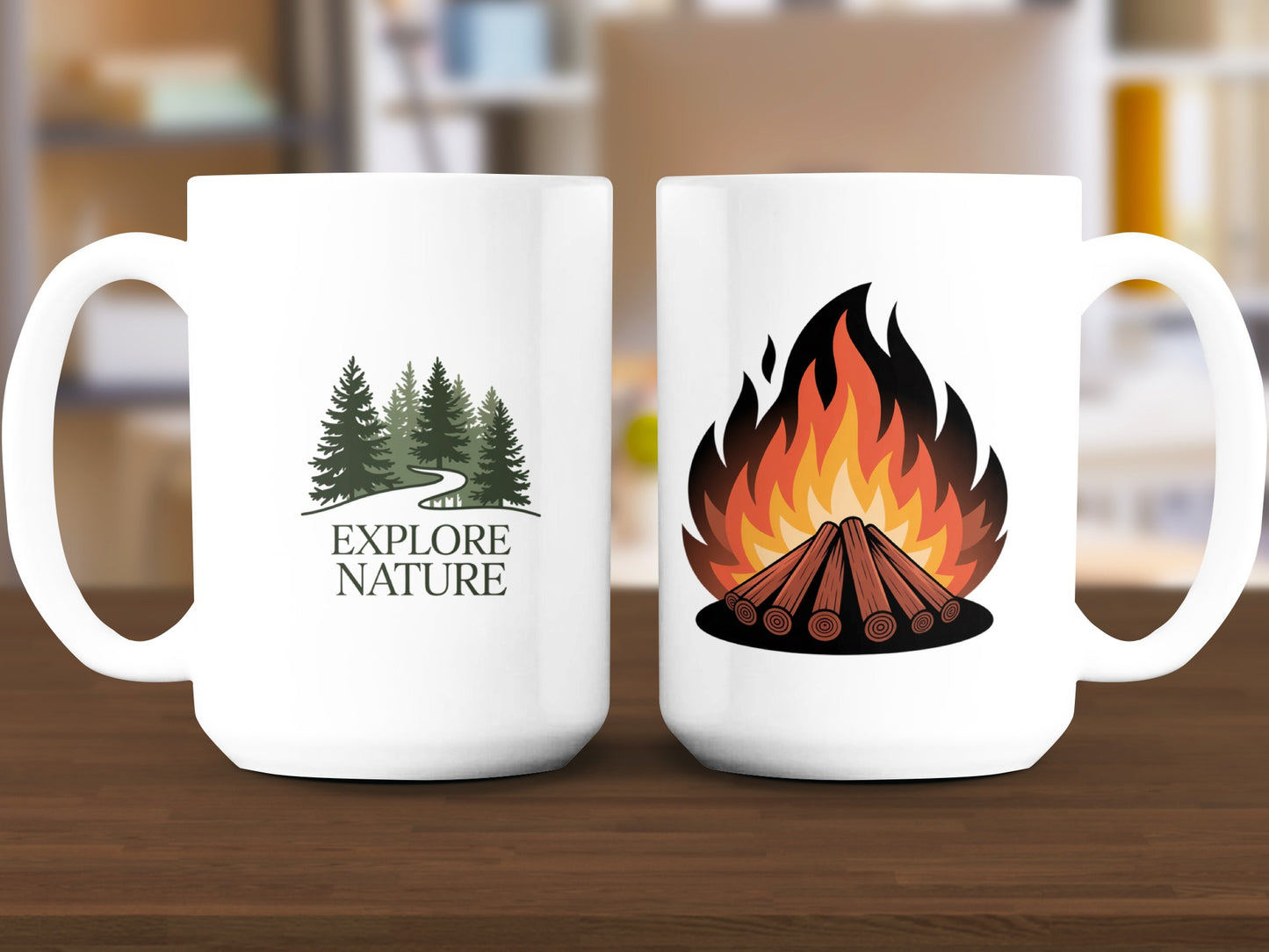 Explore Nature Campfire Themed Mug product