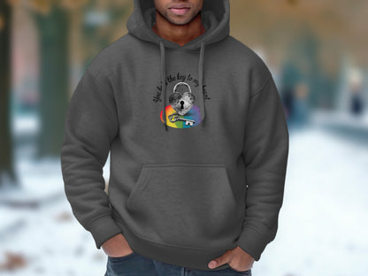 Love is the key to my heart graphic hoodie product type