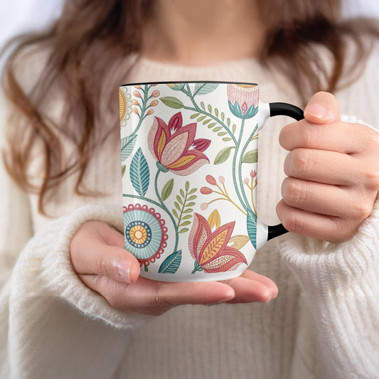 Colorful Floral Design Coffee Mug product