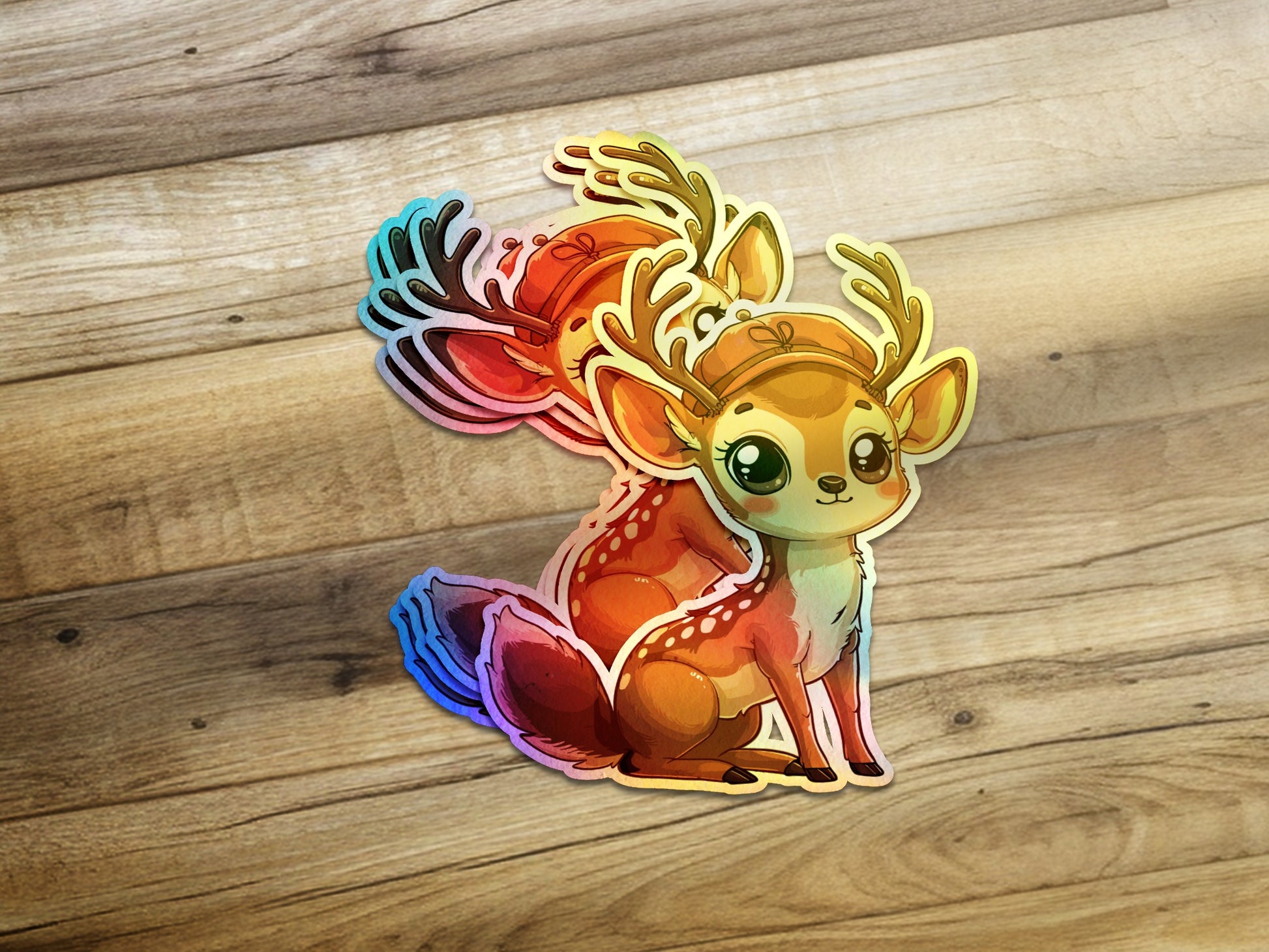 Colorful Deer Character Sticker product